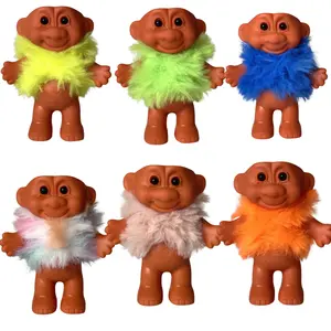 Fuzzy Troll Doll Lighter Cover - Vintage-Like Silicone Cover for Standard Lighter, Not Included, Ready to Ship, Colorful Neon Case