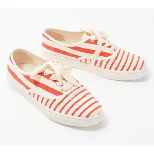 Soludos Woven Lace-Up Sneakers - Marin