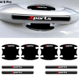4/8 Pcs Car Door Handle Stickers, Universal Fit Scratch Protection for Car Doors, Anti-Scratch Film, Automotive Accessories