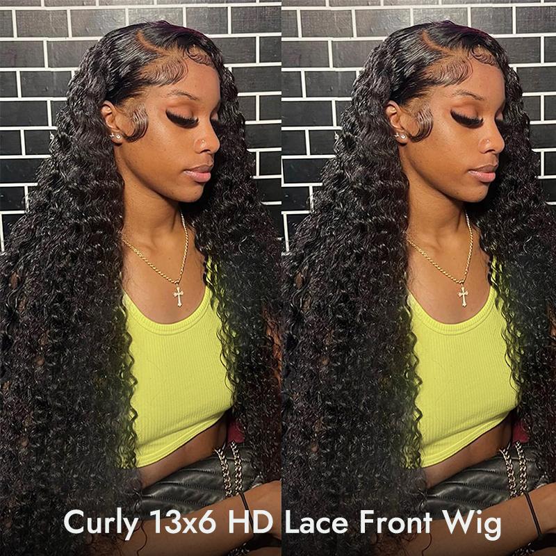[New In] HD Lace Wig Wiggins Hair Curly 13*6 Lace Front Wigs Deep Parting Space Lace Frontal Wigs Human Hair Pre-Plucked Hairline