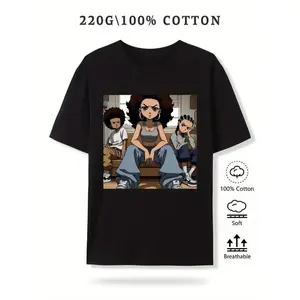 The Boondocks T-Shirt, The Boondocks Riley Freeman Cartoon Character Sweatshirt Hoodie, Anime Shirt, TV Series Shirt,  Gift for Him, Gift for Her