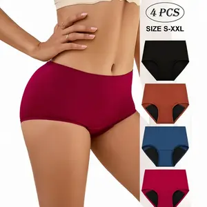 Women'S Menstrual Panties, Triangle Briefs, Mid-High Waist Sanitary Pads, Sanitary Briefs, Period Underwear, Breathable Fabric, Minimalist Design, Highquality Panties, Padded Underwear, Reusable Panties, Sensitive Light