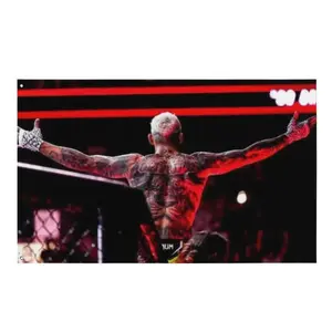 Charles Oliveira Inspired Room Flag, Motivational Wall Decor, Hard Work and Dedication, Inspirational Gift Cotton Decorative