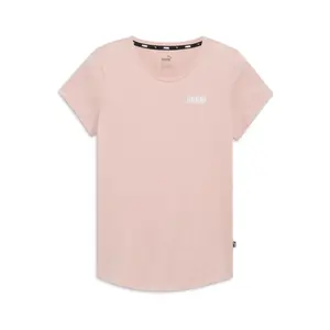 PUMA Womens Essentials Crew Neck Short Sleeve Casual Tops Casual - Pink