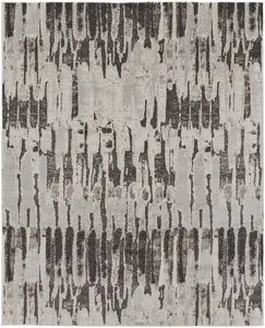 Feizy Vancouver 39FIF Gray Charcoal Modern/Bohemian & Eclectic Machine Woven