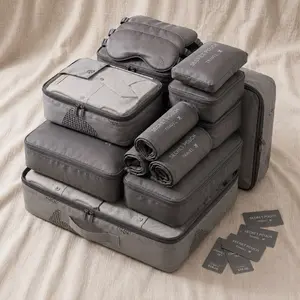 6 pieces  Lightweight Packing Cubes for Suitcases, Travel Luggage Packing Organizers, Essential Travel Accessories with Shoe/towel Laundry Bags, Travel Essentials