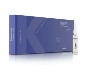 Salerm Keramix Keratin Shot 12 Phials with Argan Oil for Volume Reduction & Frizz Reduction Up to 3 Months Smoothing Serum