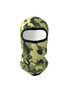 1 piece Invincible Good looking Well known Camouflage Face Mask Full Coverage Windproof Breathable Face Mask with for Muertos Lightweight Durable Ideal Costume Party Accessory Gift