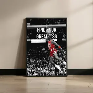 [UNFRAMED] Michael Jordan Chicago Legend, Professional Basketball Poster, Motivational Office Wall Decor