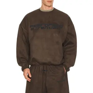 Fear of God ESSENTIALS Modern Crewneck Sweatshirt in Brown