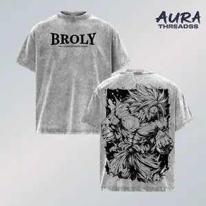 Broly The Legendary Super Saiyan Anime Shirt Vintage Washed Retro Graphic Powerful Rage Form Massive Muscle Warrior Streetwear Limited Collection