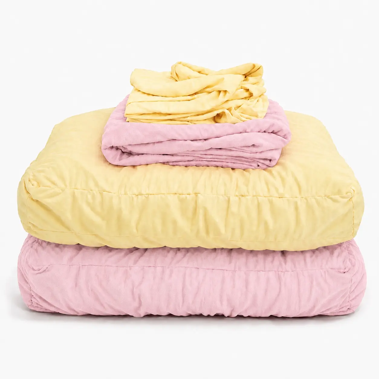 The Breakup Pillow Mini 16" x 16" x 3" Soft Squishy Cuddle Pillow Set with Removable Viscose-from-Bamboo Cloud Case for Dorm, Couch & Travel