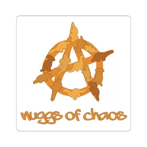 Anarchy Nuggs Kiss-Cut Stickers | Fun Laptop Decor, Scrapbooking Supplies, Party Favors, Gift for Students