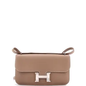 Pre-owned HERMÈS Leather Shoulder Bags Hermes Constance Elan NM Bag Epsom 25 by Rebag