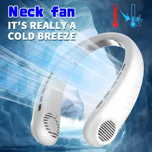 Portable Neck Fan, Wireless Cooling Fan, USB Rechargeable Fan, Adjustable Speed, Long-Lasting Battery, Small Size, Quiet, Summer Cool Down, Sports Leisure Gear
