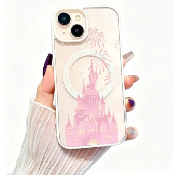 Dreamy Fairy Tale Castle Protective Cellphone Casing - Drop-Proof, Scratch-Resistant, Bare-Hand Feel Accessory for iPhone X/XS,11,12,13,14 Max,15 Plus,16 Pro,17,17 Pro Max Devices - Ideal Gift Item