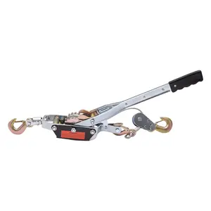 5T Manual Power Puller 3m Galvanized Steel Wire Rope Alloy for Workshop Farm Construction Vehicle Recovery Anti-slip Handle Dual Gear System