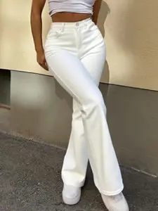 Women's High Waist High Elasticity Flare Pants, Flared, Comfortable, Chic and Stylish Casual Wear, Bottom, Perfect for Daily Use and Office