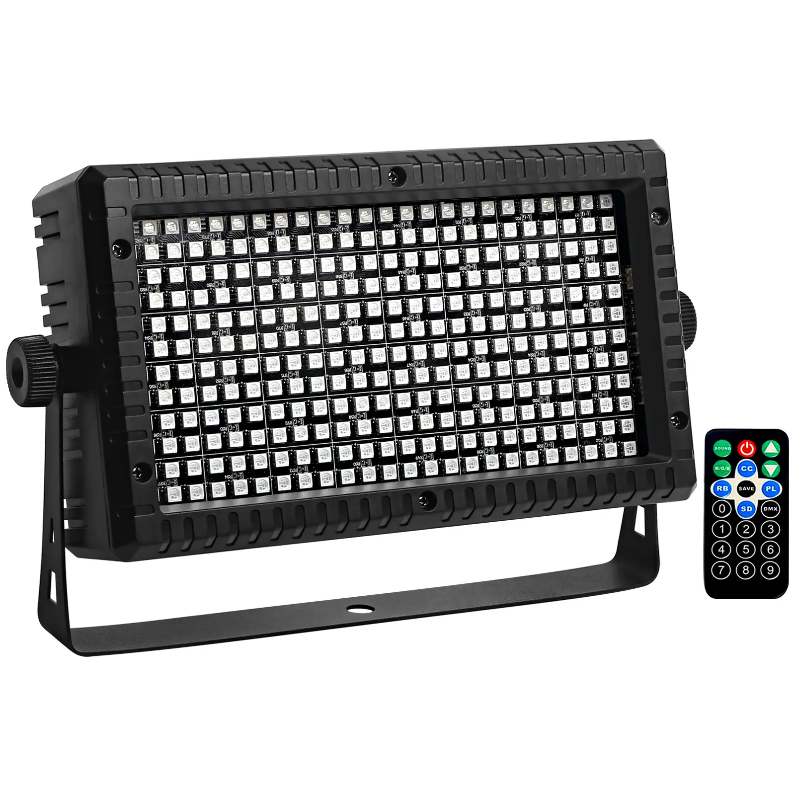 METYONLASER DMX512 RGB Strobe Light - 288-LED Plug-in with Remote Control, Adjustable Color, Color Changing, Customizable, Multicolor & Colorful LED Lighting for Party, Halloween Haunted House, Adjustable Light Color