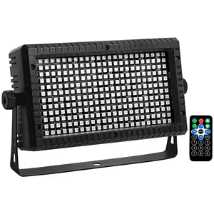DMX512 Strobe Light Disco Strobe Light for Party, 288 Led RGB Strobes Lights for Parties, Plug in Strobe Lights Halloween Haunted House for Room with Remote Control