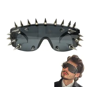 Vimod Punk Rocker Large Shield Spike Fashion Novelty Club Party Sunglasses