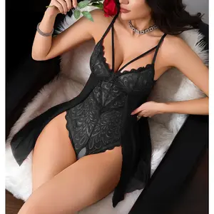 Thin lace mesh slip dress and pajamas,Comfortable, Breathable