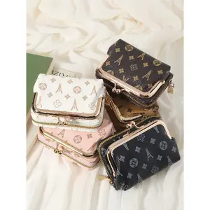 Women's Fashionable Minimalist Short Wallet Handbag, Casual Versatile Zipper Coin Purse, High-quality Credit Card Storage Bag, Women's Wallet Card Bag, Stylish Wallet