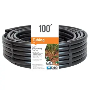 DIG 1/2 in. Poly Drip Tubing 100 ft. for Tiling and Drainage Applications