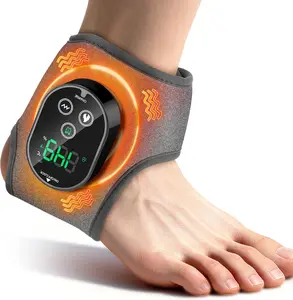 Cordless Neuropathy Foot Massager, Rechargeable Ankle Heating Pad for Pain Relief, Foot and Ankle Massage for Circulation, Suitable for Reduce Fatigue and Plantar Fasciitis, Travel & Home Use ,supportive foot brace
