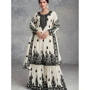 Women’s Floral Print Round Neck Long Sleeve Top & Below the Ankle Pants Set BK123002 Comfortable Elegant Modest 2-Piece Outfit Women’s Casual Wear