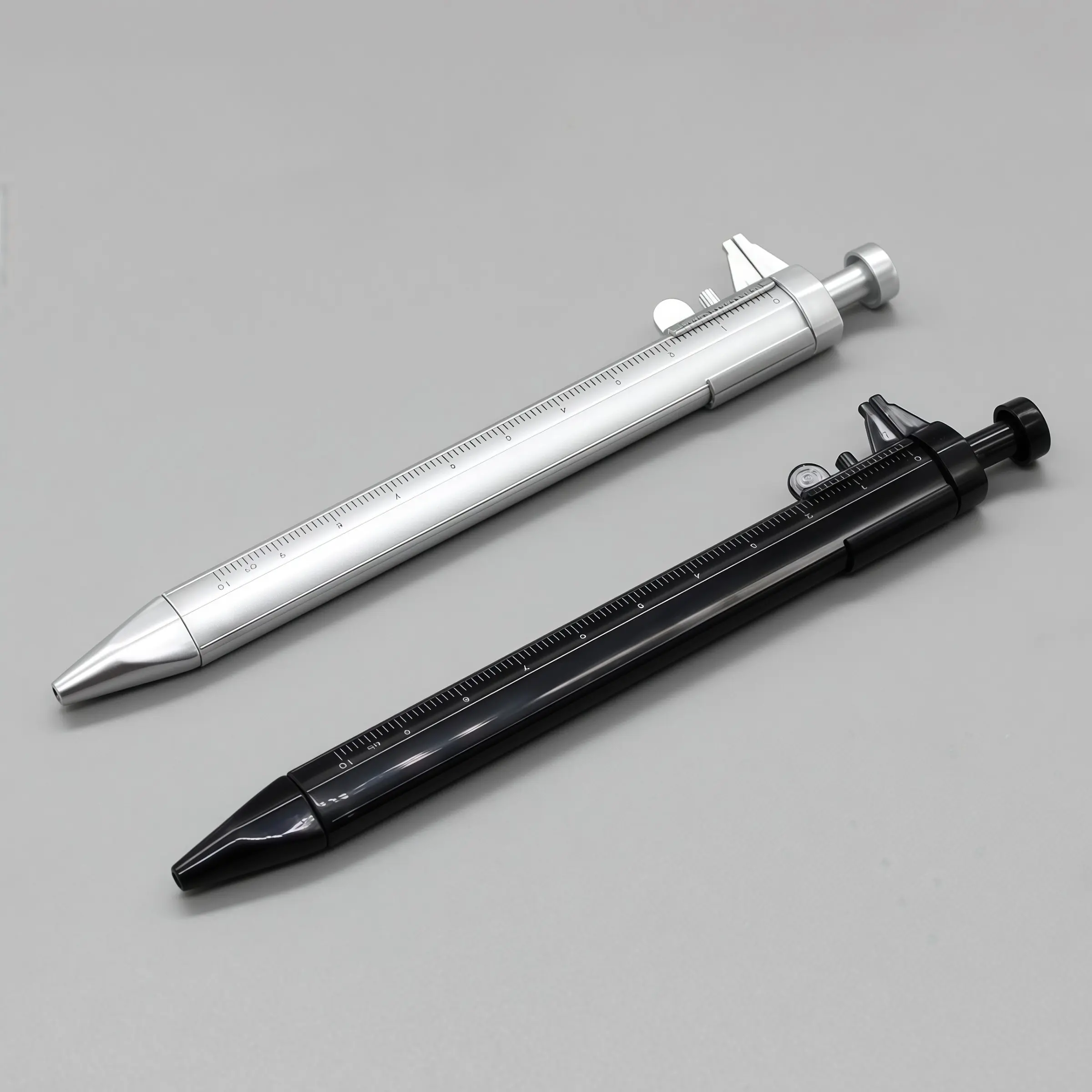 Caliper Ruler Ballpoint Pen, Multi-Function Measurement Tool Pen, Ink, Ideal for Students, Engineers, Office Staff Gifts