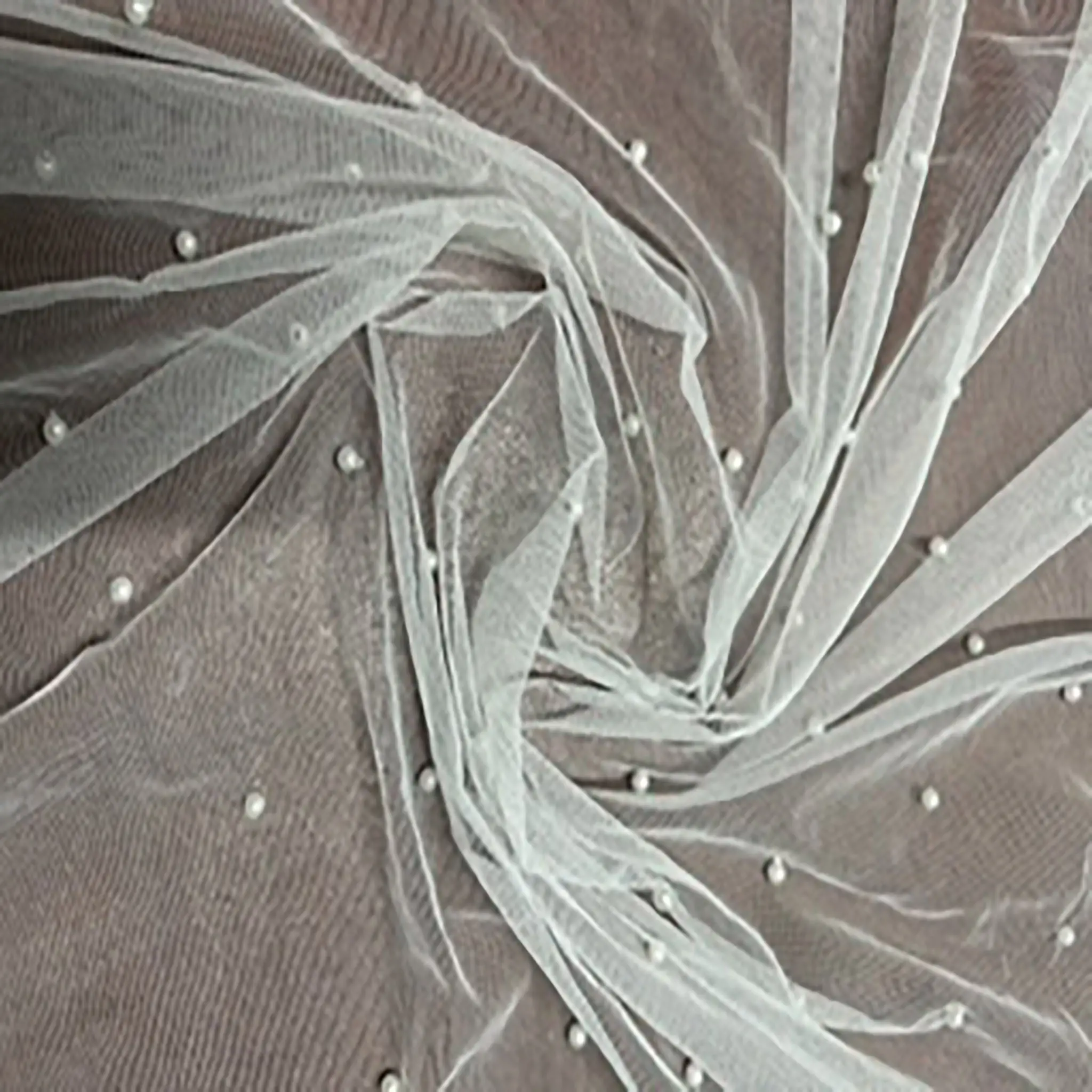 Pearl Tulle Fabric - Elegant Non-Stretch Lightweight Polyester Mesh Material for Dressmaking, Dancewear, Cosplayer Crafts & Event Decorations