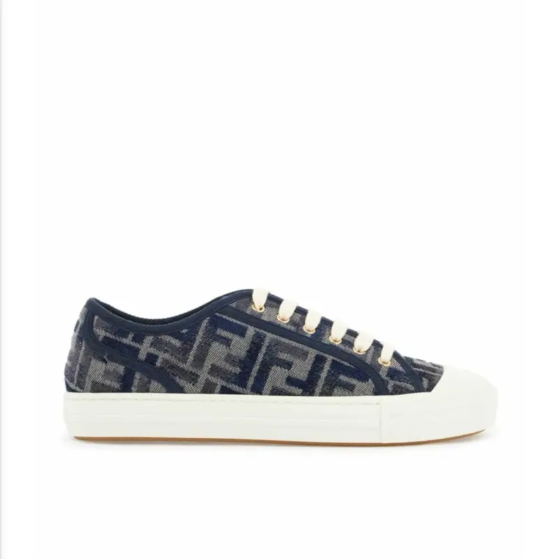 Fendi Domino Blue Sneakers Size 41.5