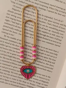 Charming Paperclip Bookmark with Beads - Stylish Accessory for Books Journals & Planners - Perfect for Readers Who Love Unique Page Markers