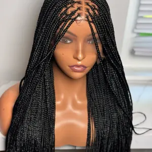 Jessbeline black   braided wig full lace wig 35 inches