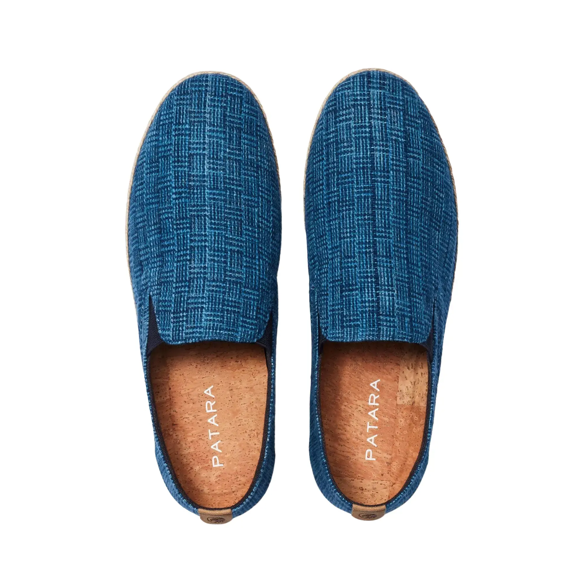 Patara Panama Blue Seeker - Men's Slip-On Comfort Shoes | Handwoven Eco-Friendly Travel Footwear