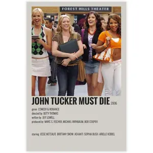 John Tucker Must Die Movie Poster Corridor School Dining Room Decoration 5 Canvas Poster Wall Art Decor Print Picture Paintings for Living Room Bedroom Decoration