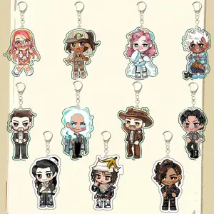 Date Everything  Acrylic Keychain – Abel, Volt, Eddie, Dorian, Mateo, Betty, Shelley & Skylar Characters, Bag Charm, Gift for Fans