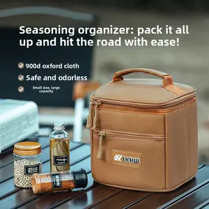 Luke Camping Spice Pack Portable Outdoor Spice Box Spice Storage Bag Spice Bottle Set BBQ Seasoning Jar