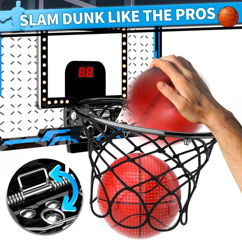 Basketball Hoop Indoor , Mini Basketball Hoop with 4 Balls, Basketball Toys