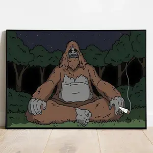 Sassy The Sasquatch Wall Art, Comedy Bigfoot Movie Poster, The Big Lez Show Print, Room Home Decor Prints