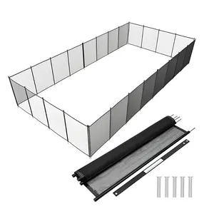 Garvee Pool Safety Fence 4Ft x 60Ft, Swimming Pool Fence in Ground Pool Fencing, Black