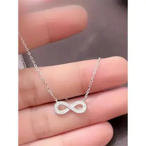 Elegant, sparkling women’s pendant necklace featuring an infinity symbol design—perfect for parties, everyday wear, and as a birthday gift; exquisitely crafted, versatile fine jewelry. GARMENTARY