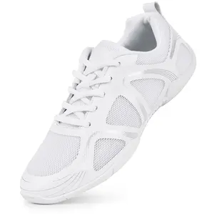 CADIDL Cheer Shoes for Women White Cheerleading Athletic Dance Shoes Girls Flats Tennis Walking Sneakers