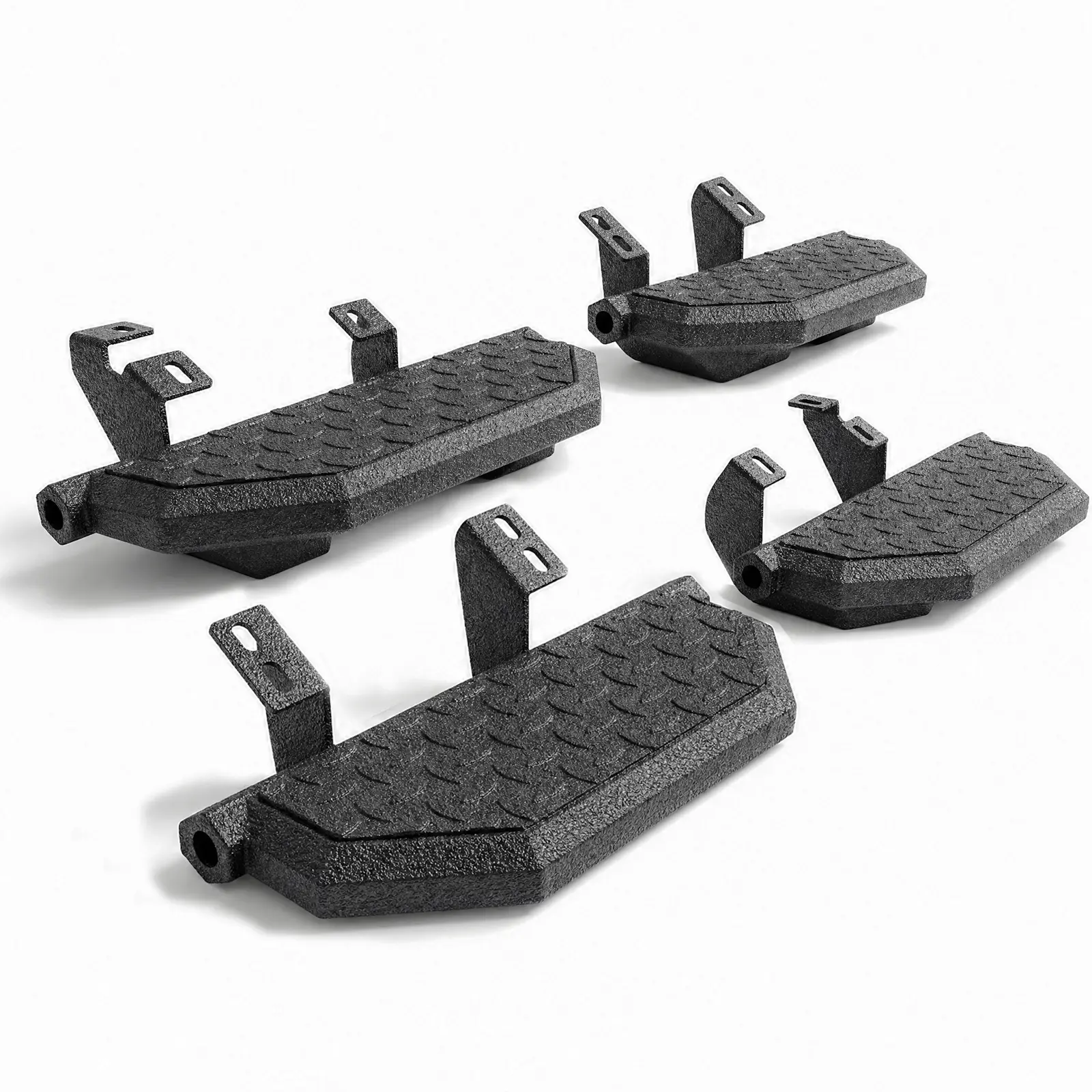 Next-Gen Armor Steps, Carbon Steel Automotive Car Accessories, 700lb Capacity Running Boards for 2024-2025-2026 Toyota Tacoma Double Cab
