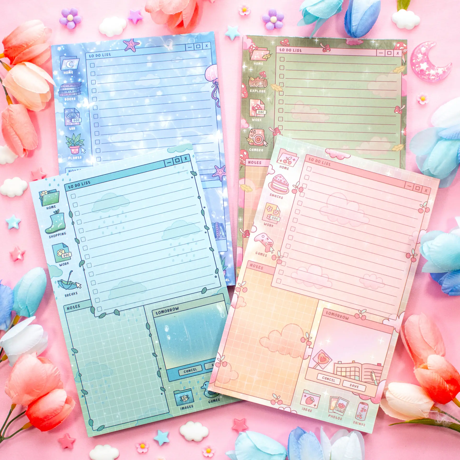 Daily Planner Pad - 50 Sheets, Not Sticky, 5.5 in x 8.5 in, Organizing Your Routine