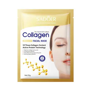 1pc SADOER Hydrating Collagen Face Mask - Moisture Boost & Healthy Glow Sheet Mask