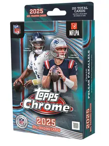 2025 Topps Chrome Football Sealed Hanger Box