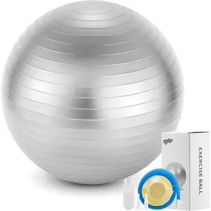 Puncture-Resistant Exercise Yoga Ball for Core Strength Recovery Balance & Stability Workouts Multiple Sizes & Colors