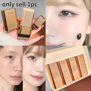 Dewy Foundation Stick, Concealer Makeup, Waterproof Sweatproof, All-Day Wear, Covers Spots & Evens Tone, Dewy & Non-Cakey, Perfect for Dating & Daily Elegant Looks